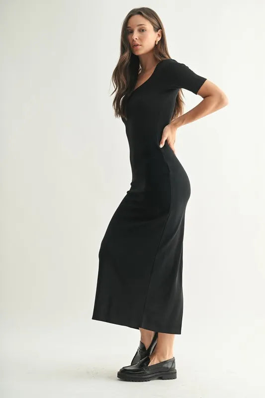 MONO B Laguna Soft Drape Maxi Dress.