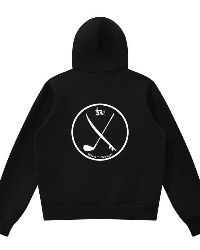 Waves to Wedges Zip Hoodie
