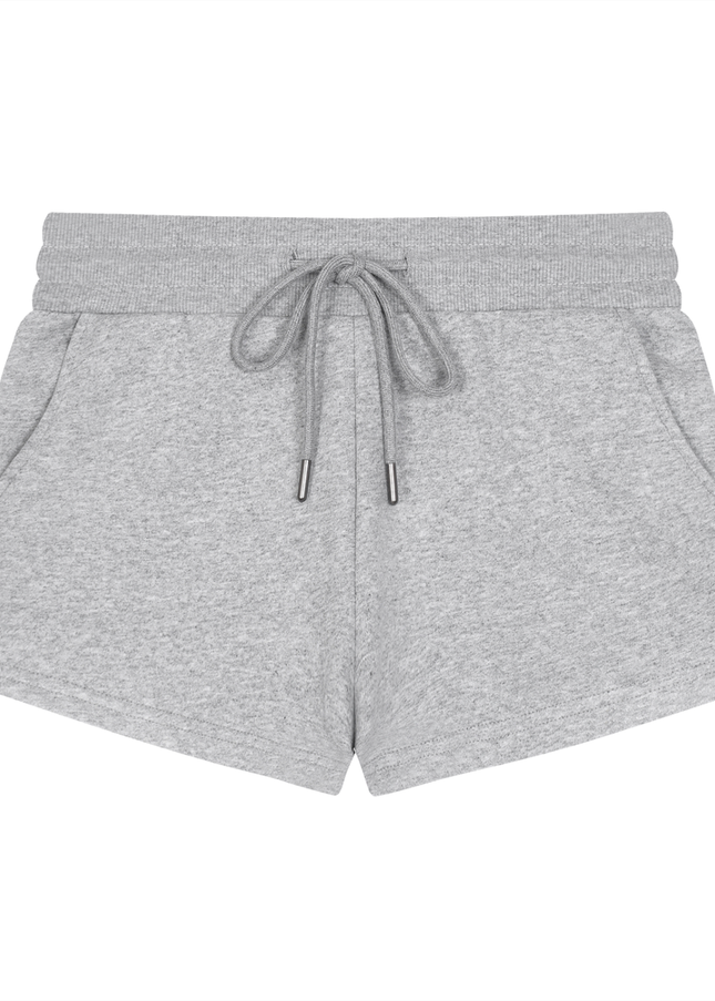 Tied up lounging shorts - Flower Gray