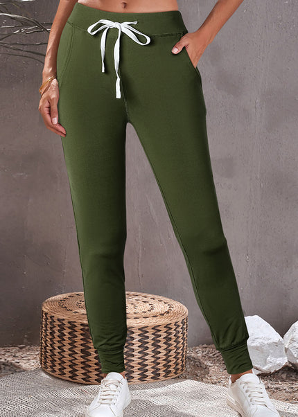 Drawstring Joggers with Pockets - T-UP Apparel
