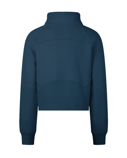 Cropped Half-Zip Sweatshirt