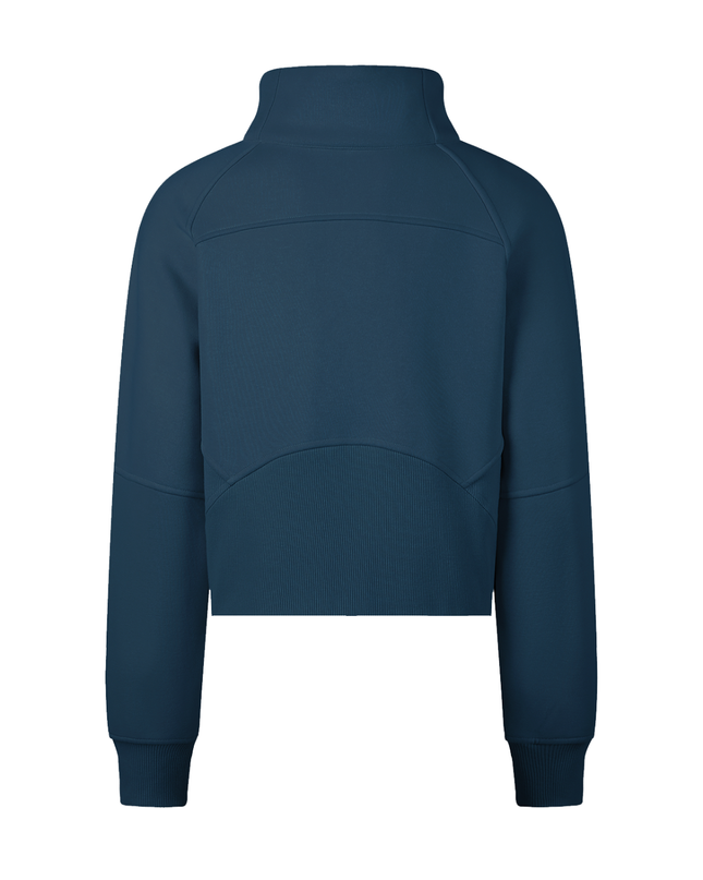 Cropped Half-Zip Sweatshirt