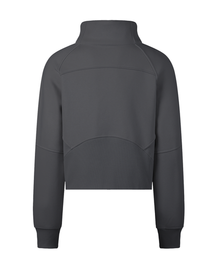 Cropped Half-Zip Sweatshirt