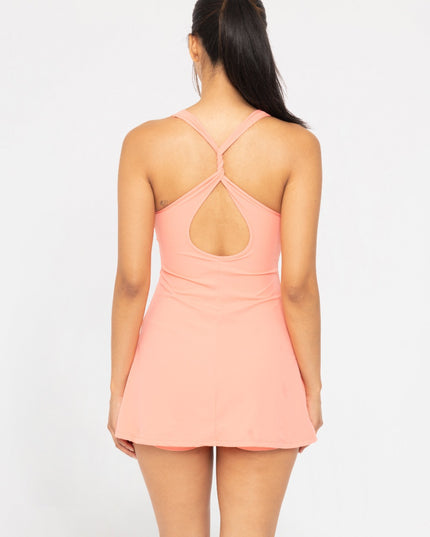 MONO B Twist Racerback Fit-and-Flare Dress.