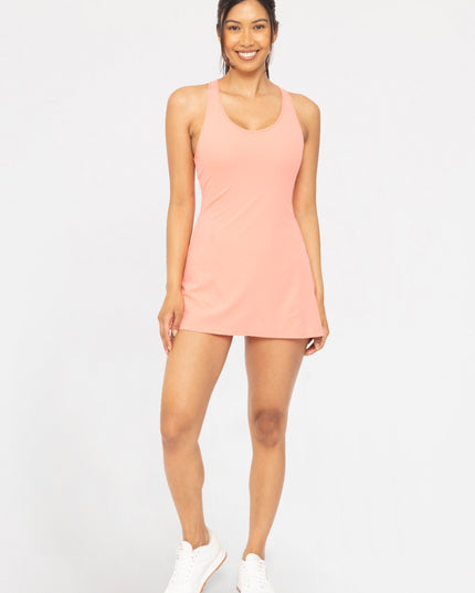 MONO B Twist Racerback Fit-and-Flare Dress.