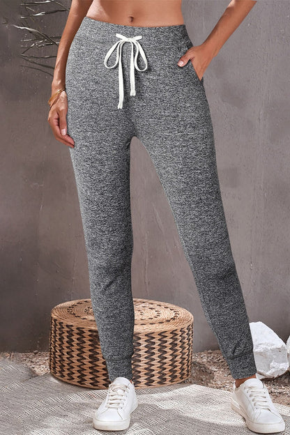 Drawstring Joggers with Pockets - T-UP Apparel