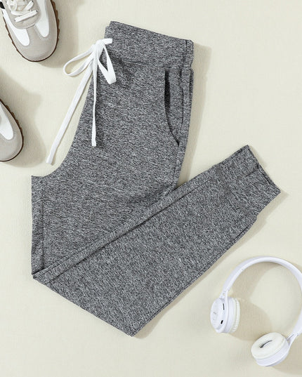 Drawstring Joggers with Pockets - T-UP Apparel