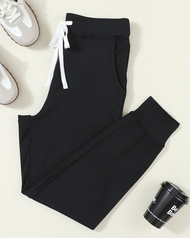 Drawstring Joggers with Pockets - T-UP Apparel