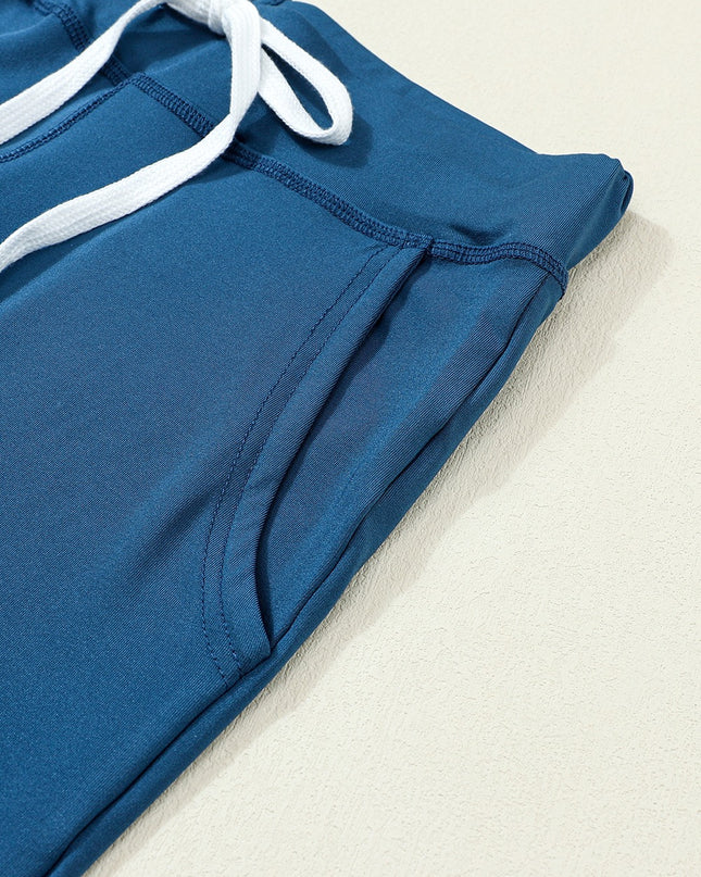 Drawstring Joggers with Pockets - T-UP Apparel