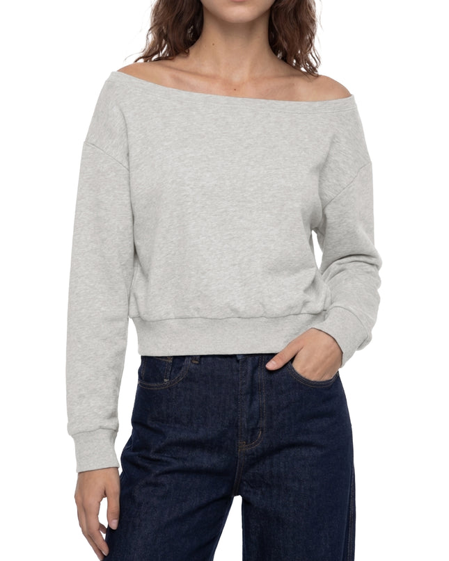 Women's Off-Shoulder Sweatshirt