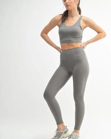 MONO B Venice Cloud Light Contour High-Waisted Leggings.