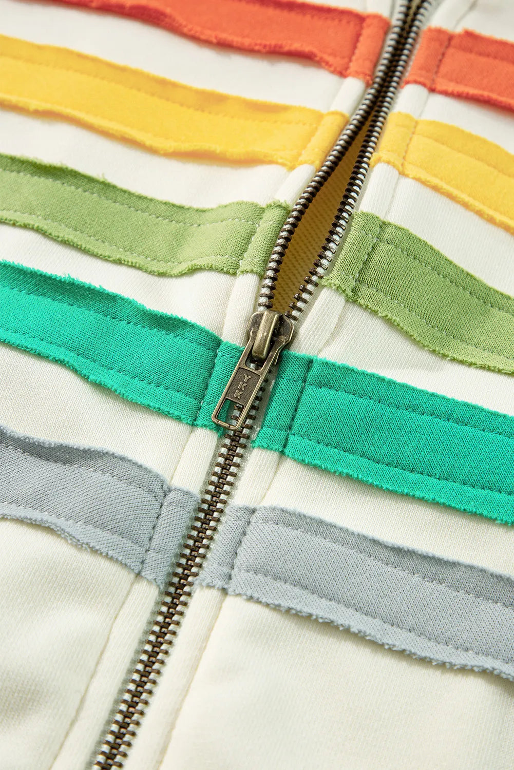 Stripes Zip Up Hoodie