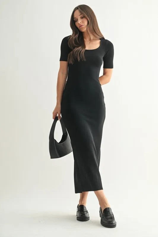 MONO B Laguna Soft Drape Maxi Dress.