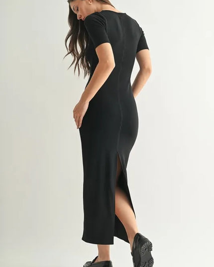 MONO B Laguna Soft Drape Maxi Dress.