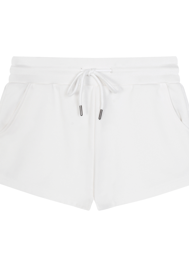 Tied up lounging shorts - White