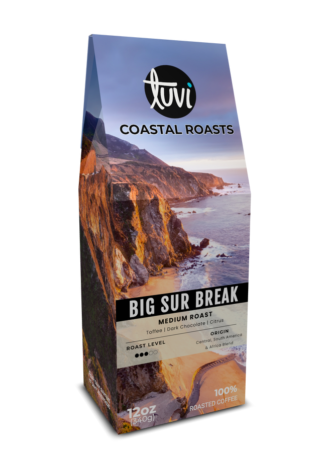 Big Sur Break — Coastal Roasts signature four-country medium roast coffee, 1lb box