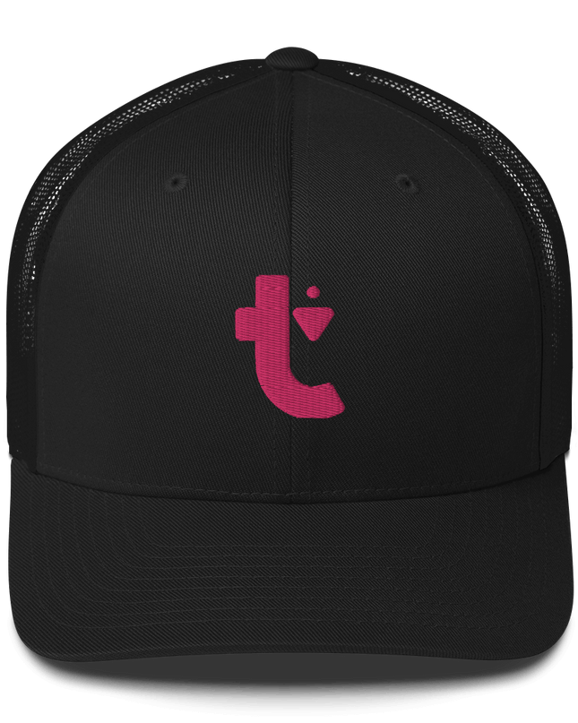 classic trucker hat (pink t)