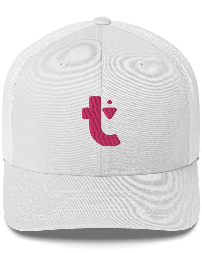 classic trucker hat (pink t)