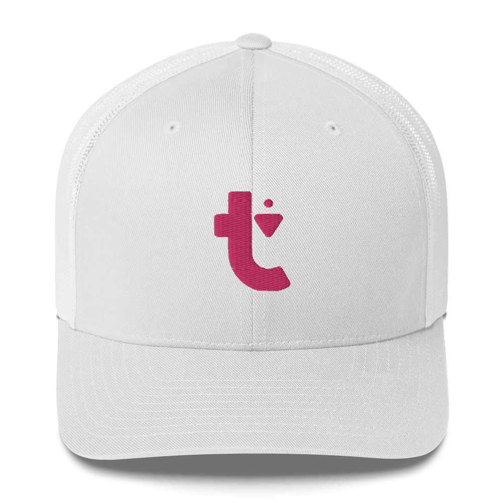 classic trucker hat (pink t)