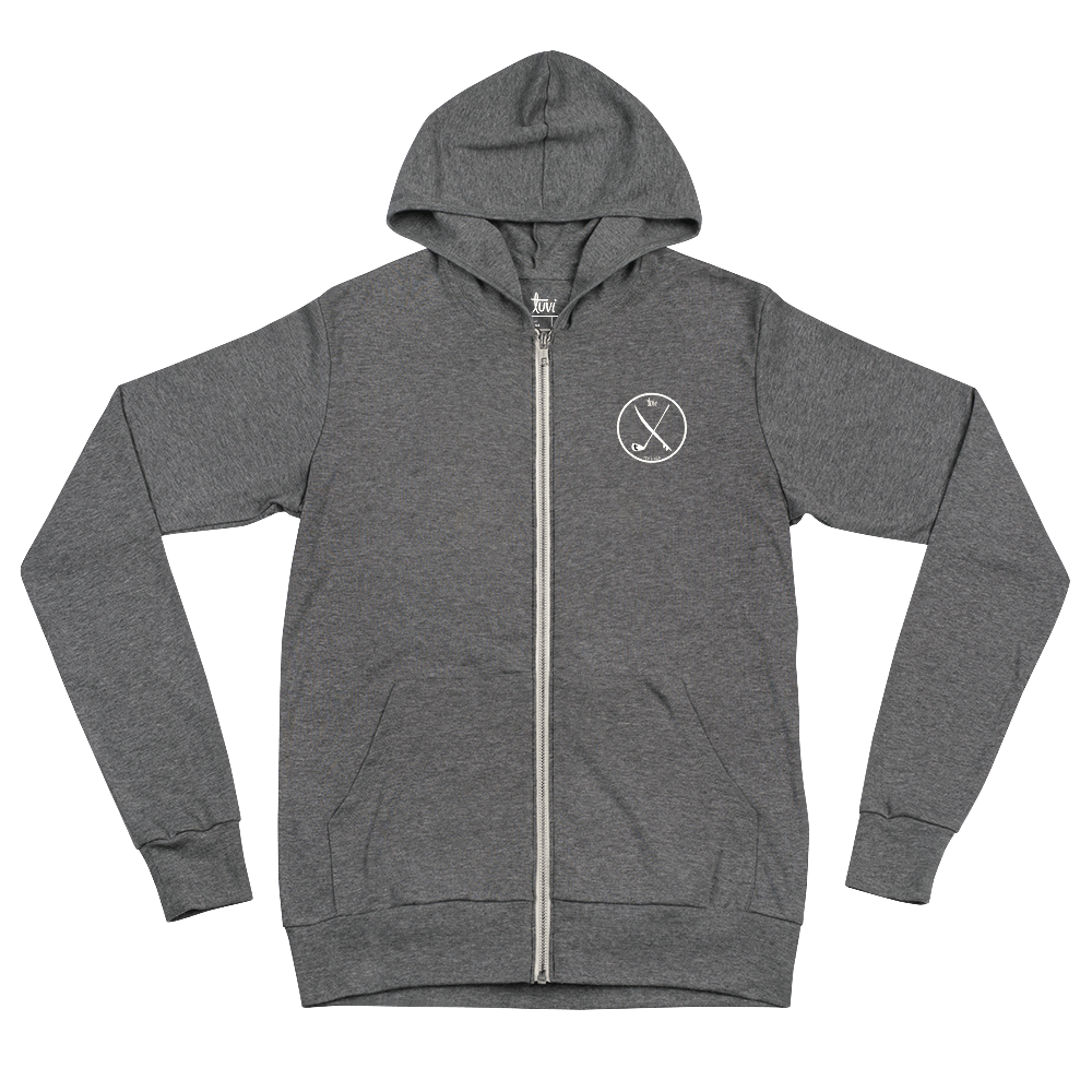 Crest Zip Up Hoodie