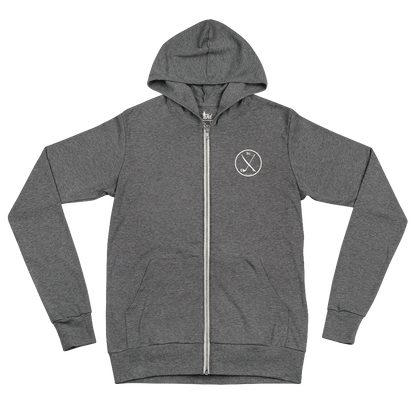 Crest Zip Up Hoodie