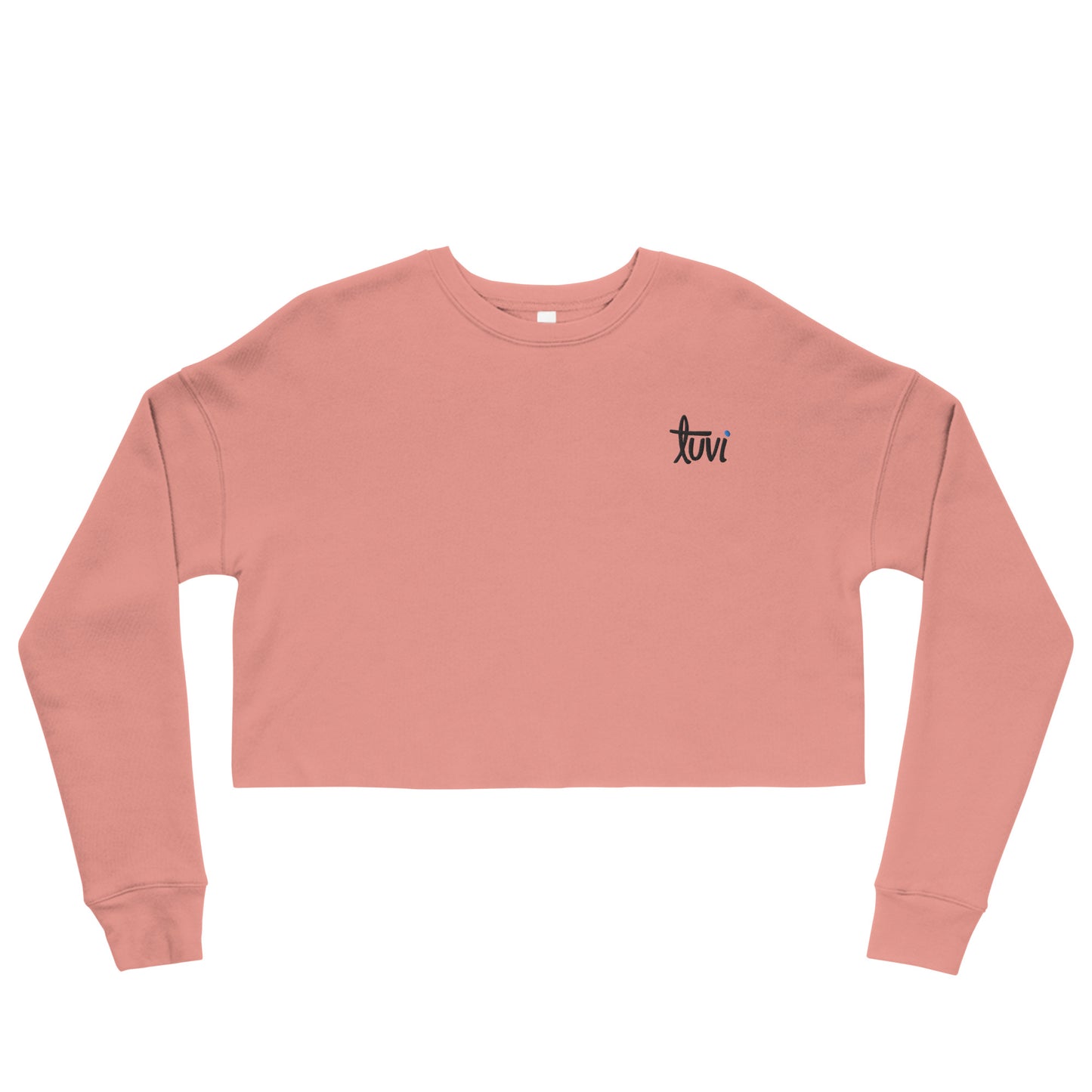 tūvi life Embroidered Fleece Crop Sweatshirt