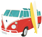 Beach Bus Crewneck - T-UP Apparel