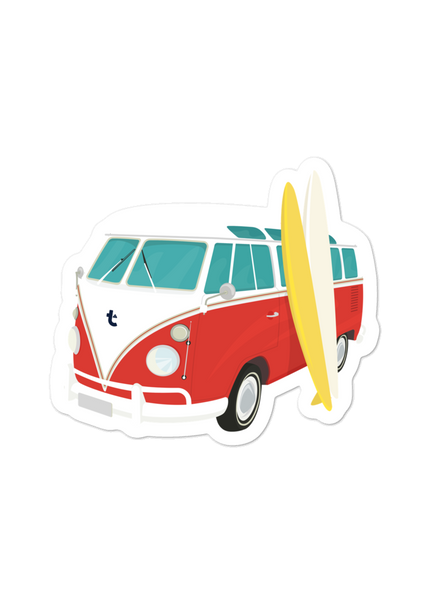 Beach Bus Sticker - T-UP Apparel