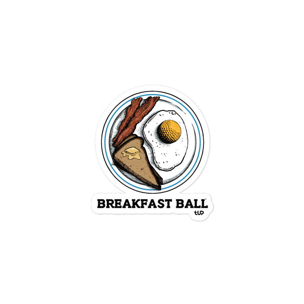 Breakfast Ball Sticker - T-UP Apparel