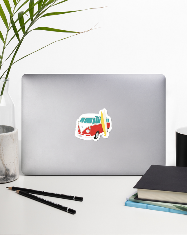 Beach Bus Sticker - T-UP Apparel