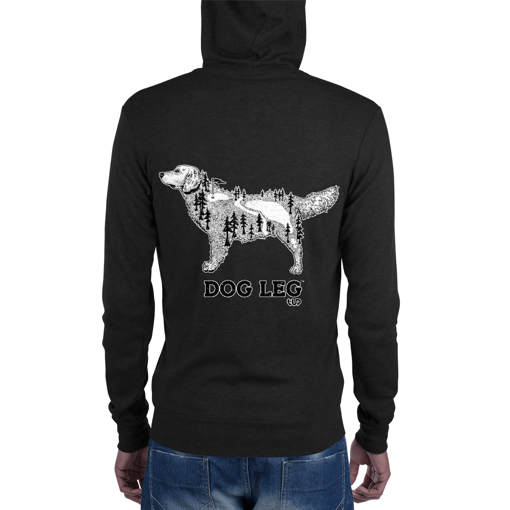 Men's Dog Leg Lightweight Zip Hoodie - T-UP Apparel