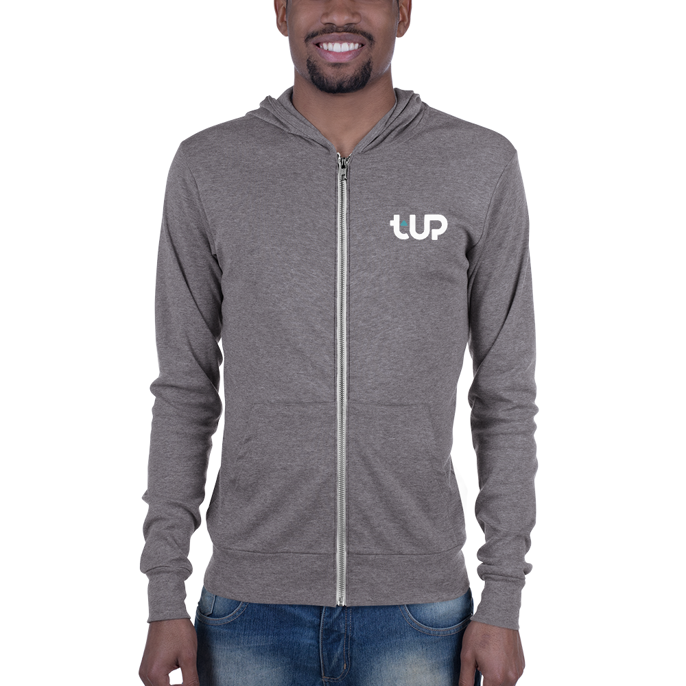 Mens Big Dog Lightweight Zip Hoodie - T-UP Apparel