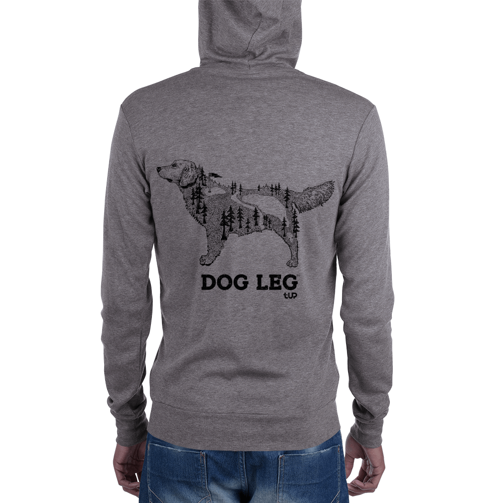 Men's Dog Leg Lightweight Zip Hoodie - T-UP Apparel