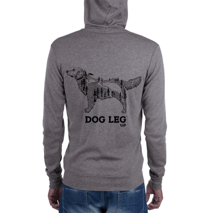 Men's Dog Leg Lightweight Zip Hoodie - T-UP Apparel