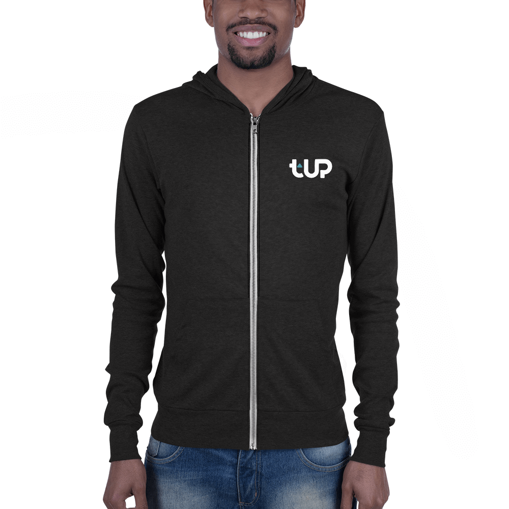 Men's Dog Leg Lightweight Zip Hoodie - T-UP Apparel