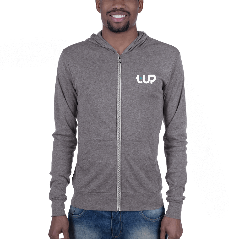 Men's Dog Leg Lightweight Zip Hoodie - T-UP Apparel