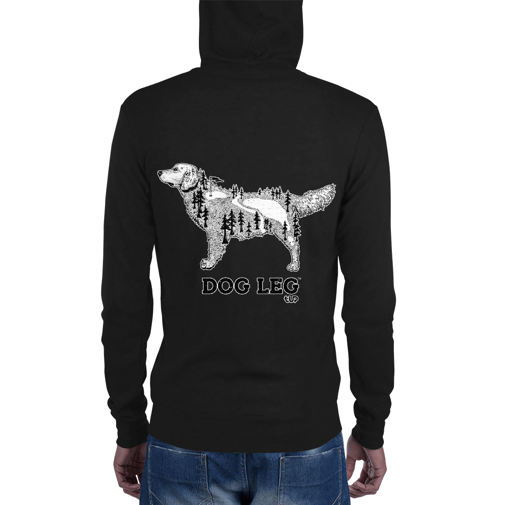 Men's Dog Leg Lightweight Zip Hoodie - T-UP Apparel